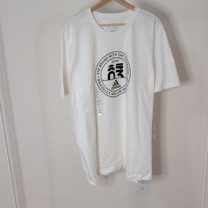 Adidas White Logo Men's Tee